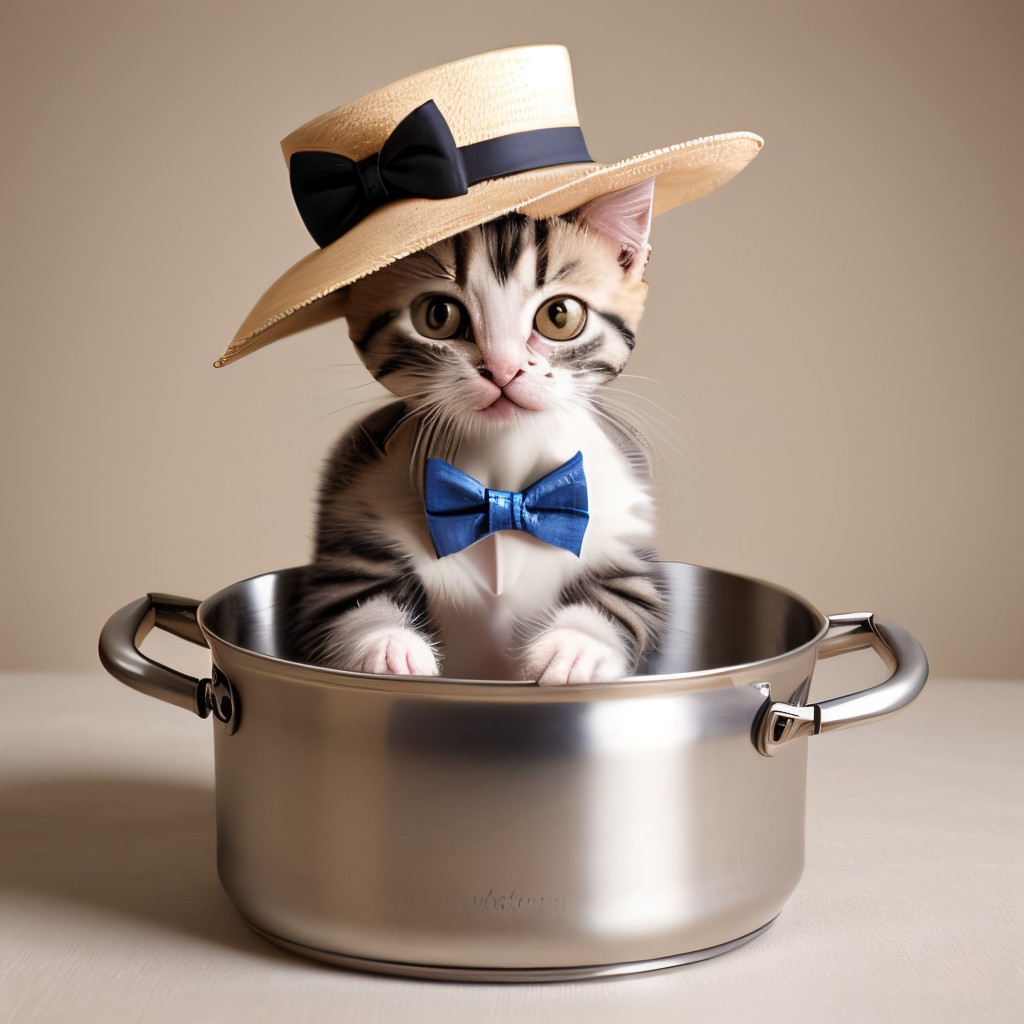 00404-1848031644-intricate cute kitten with panamahat and bowtie in a cooking pot,  _lora_PanamaHatConcept_v13_0.8_.jpg